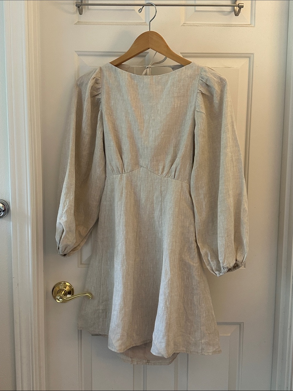 Dissh Linen Backless Dress